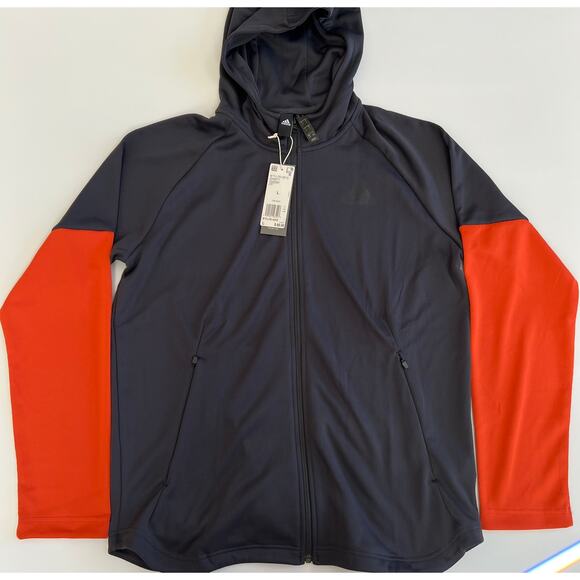 Adidas Men's Athletics Team Issue Full-Zip Fleece Hoodie Ti Lite Hoody2 DH9071 L - Picture 1 of 8